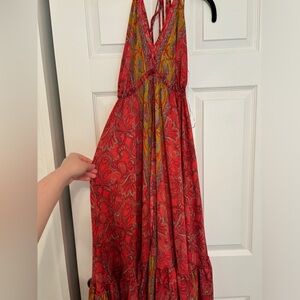 Fashion nova boho halter maxi dress